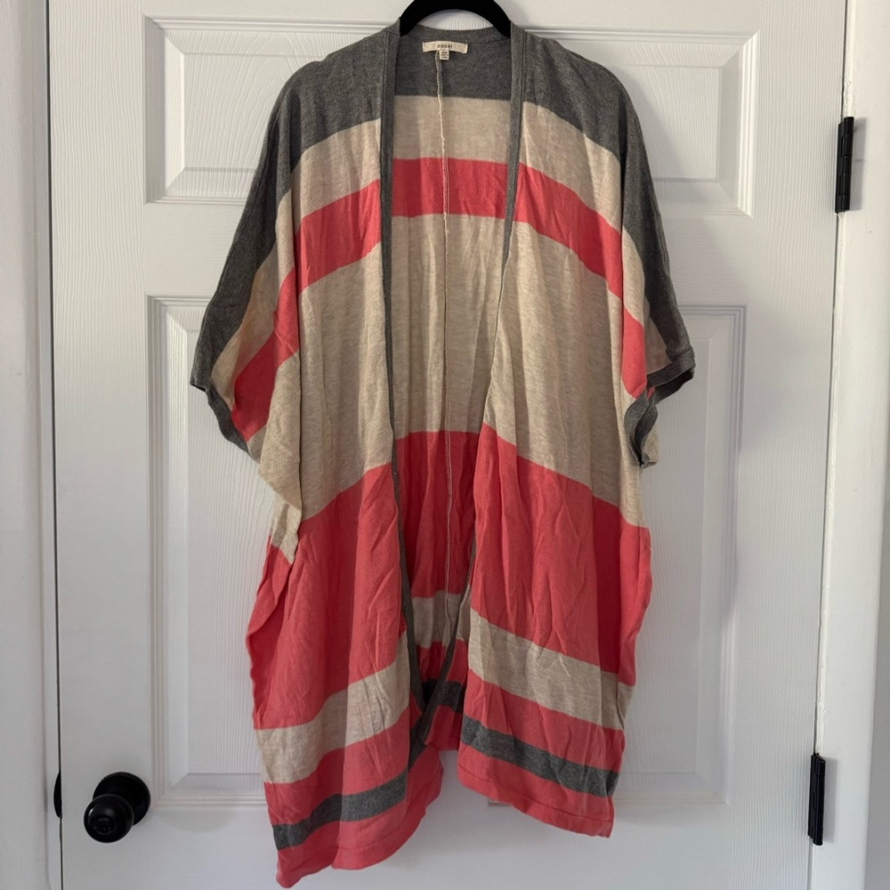 Easel striped cardigan sweater